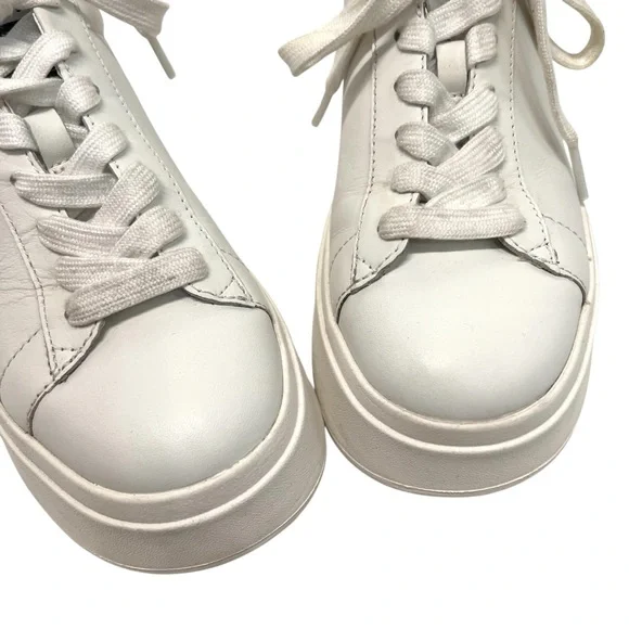 Ash Move S White Leather Chunky Platform Sneaker Lavender Heel Women’s 39 - Picture 3 of 15